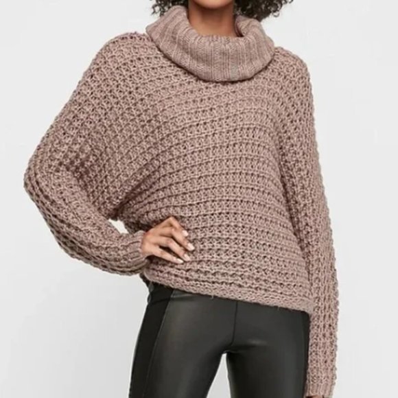 Express Cowl Neck Sweater - Picture 1 of 8